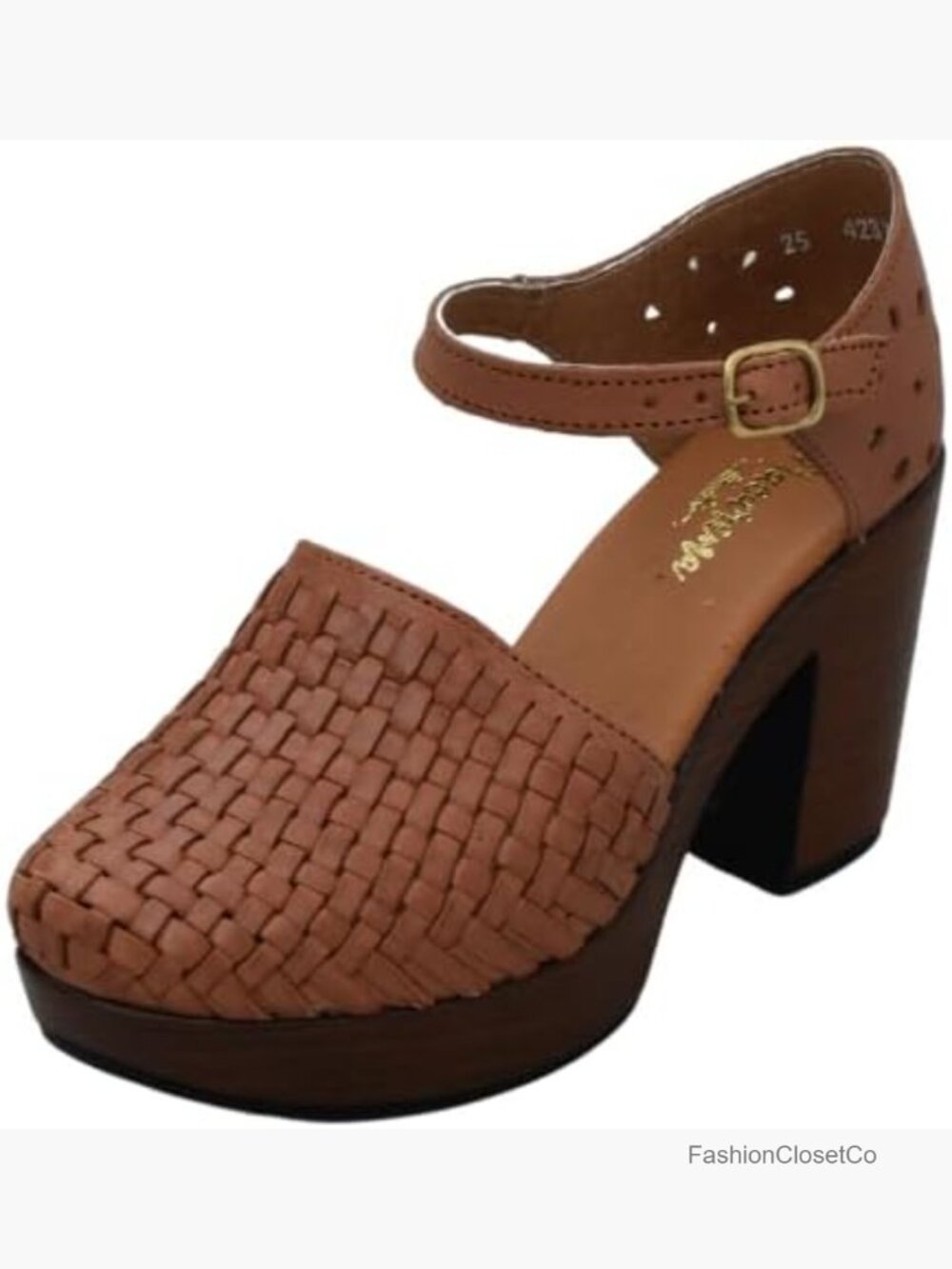 Handmade Leather Flatform Wedge Sandals Huarache Ankle Strap